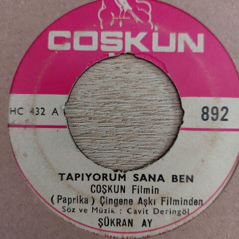 Şükran Ay – Tapıyorum Sana Ben / Kim Derdi Ki Biz Ayrılacaktık 45LİK PLAK