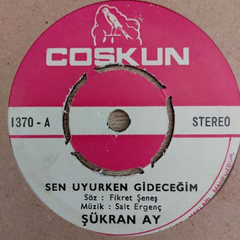 Şükran Ay – Sen Uyurken Gideceğim / Çok Pişmanım Sevgilim 45LİK PLAK