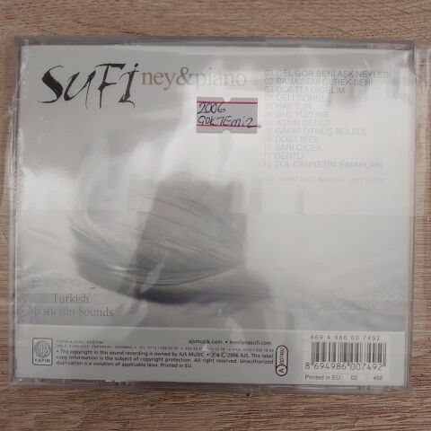 SUFİ - NEY PİANO CD