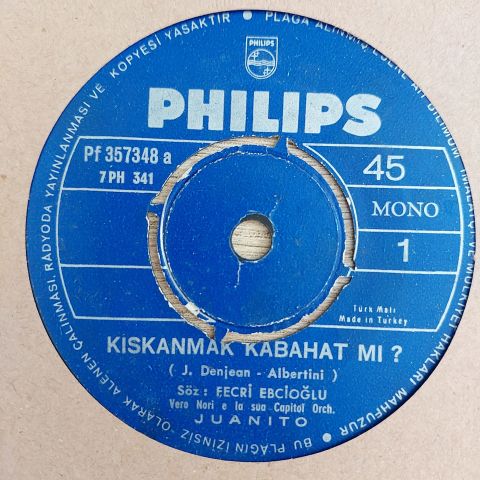 JUANİTO - ARKADAŞIMIN AŞKISIN 45LİK PLAK