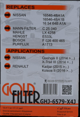 NISSAN QASHQAI, RENAULT KADJAR 1.6 Tce - Koleos II 1.6 dCi HAVA FİLTRE
