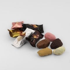 Huries Çik. Kaplı Bademli Hurma (Karışık) 500 gr