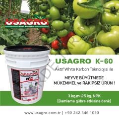 USAGRO K60 MEYVE BÜYÜTÜCÜ GELİŞTİRİCİ POTASYUM+BEYAZ KARBON