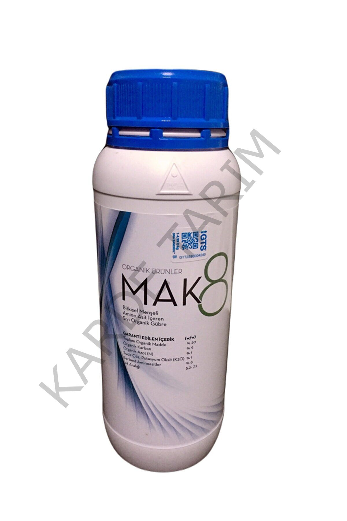MAK8 BİTKİSEL MENŞELİ AMİNOASİT İÇERİKLİ SIVI GÜBRE 1LT