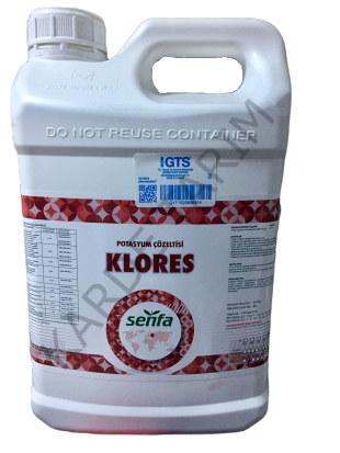 Senfa Klores Sıvı Potasyum Çözeltisi 10 Litre Gübre (Renklendirici)