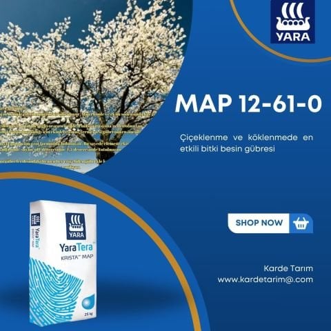 Yara Tera MAP NP Damlama/Yaorak Gübresi 25 Kg