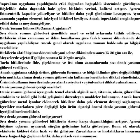 ANDERİS Sıvı Deniz Yosunu Gübresi 5 Lt