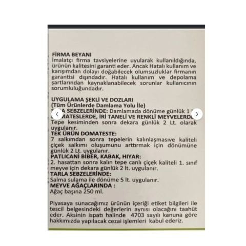 EVO N PLUS Sıvı Üre Gübresi 20 LT