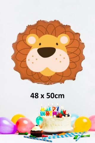 Aslan Kafası Folyo Balon Aslan Balon 50cm