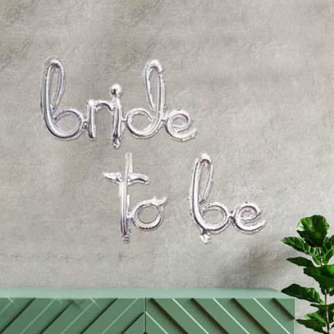 Bride To Be Balon , El Yazısı İmza Gümüş Renk Bekarlığa Veda Balonu