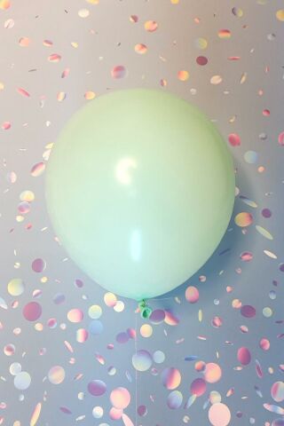 Makaron Yeşil Balon 10 Adet - 12 inc 30 cm Parti Balonu