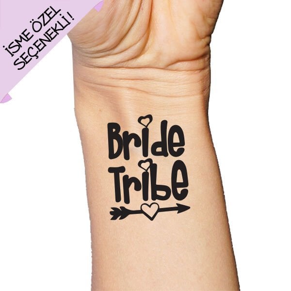 Bride Tribe Oklu İsme Özel Dövme