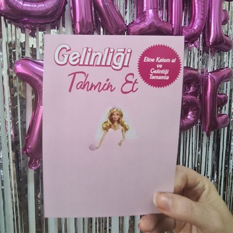 Barbie Gelinliği Tamamla Oyun Kartı