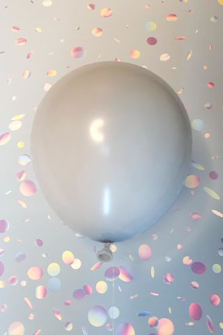 Gri Balon 10 Adet - 12 inc 30 cm Parti Balonu