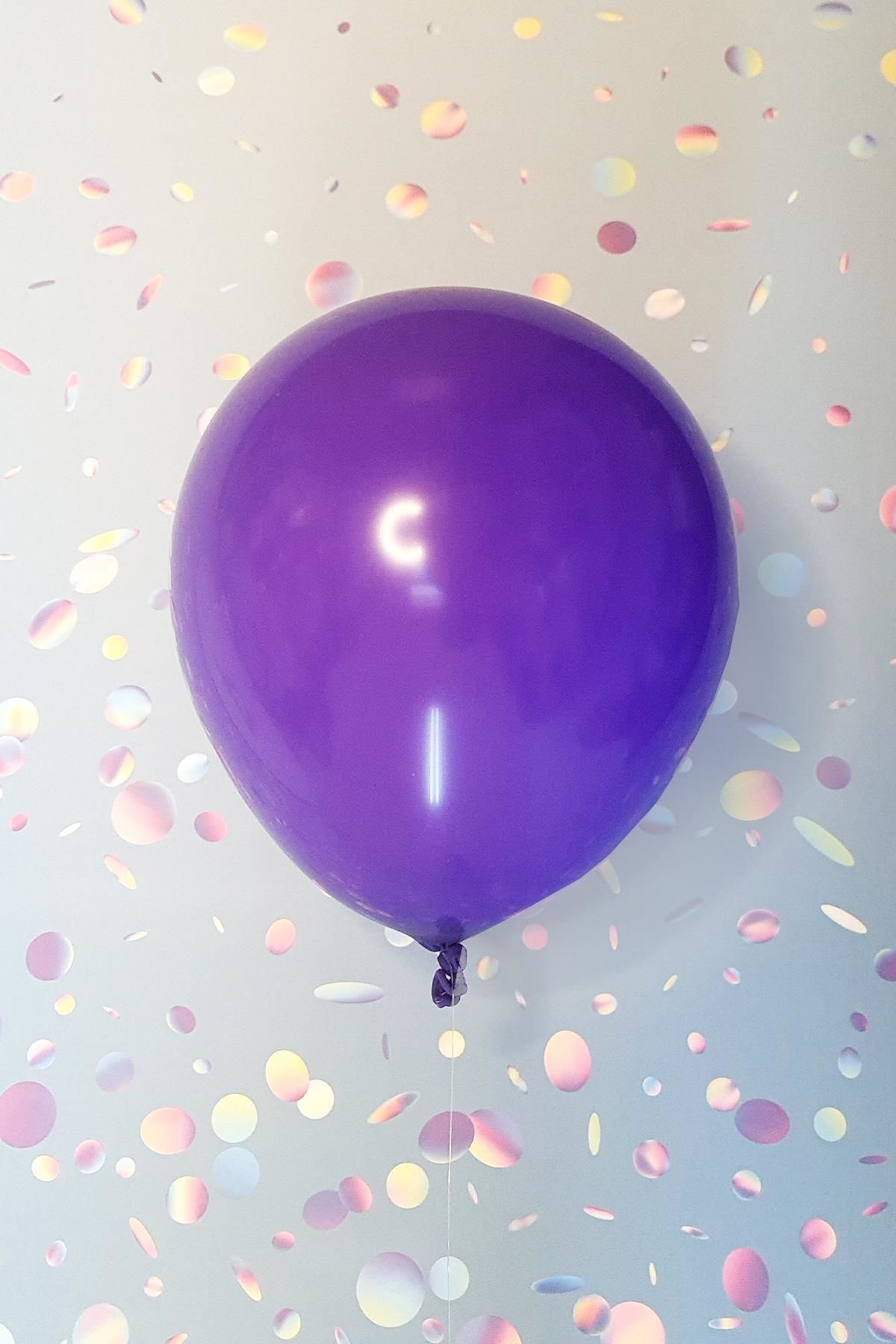 Mor Balon 10 Adet - 12 inc 30 cm Parti Balonu