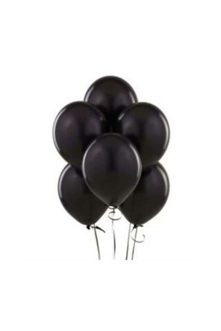 Siyah Balon 10 Adet - 12 inc 30 cm Parti Balonu
