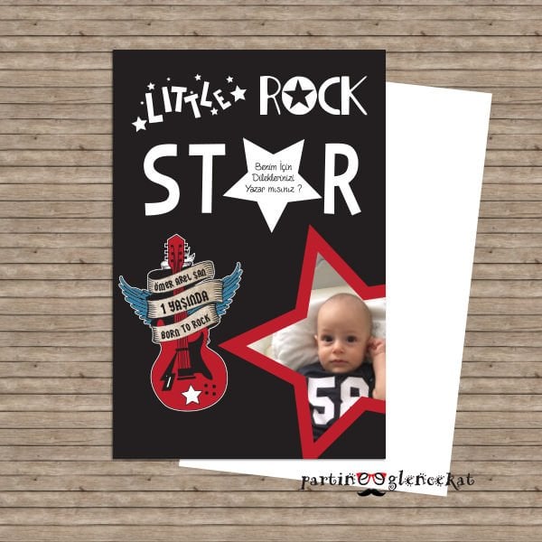 Little Rock Star Konsept Dilek Kartı