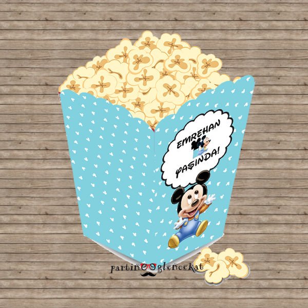 Mickey Mouse Konsept Popcorn Kutusu