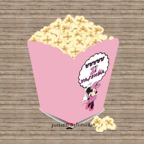 Minie Mouse Konsept Popcorn Kutusu