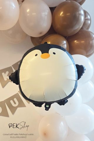 Sevimli Penguen Folyo Balon 59x54cm