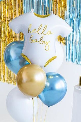 Hello Baby Yazılı Zıbın Folyo Balon Baby Shower Doğum Balonları 62cm