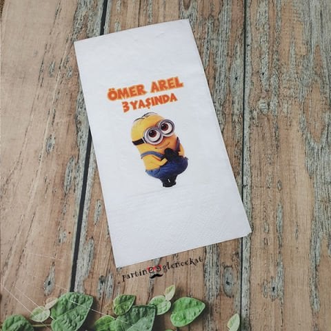 Minions Canavarı Konsept  Baskılı Peçete