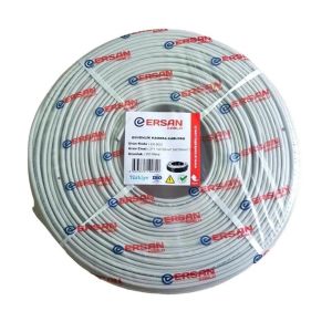 Ersan 2+1 0.50MM COAX Cu Bakır 250 Metre CCTV Kamera Kablosu