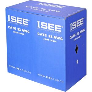 Isee Kablo Cat6 U/Utp 23 Awg Turuncu Data Kablosu (305m Kutulu)