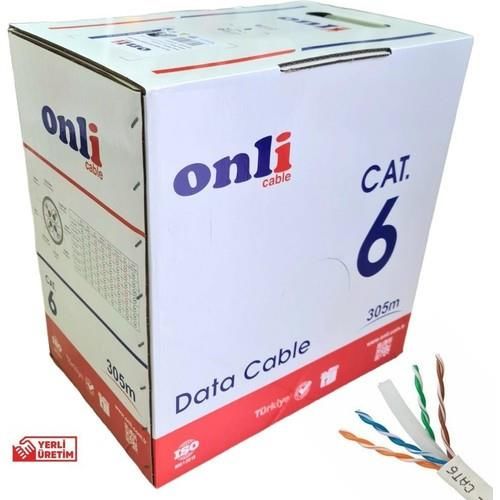 Onli Cat6 (U-Utp) 23 Awg Data Kablosu 305 Mt Kutulu