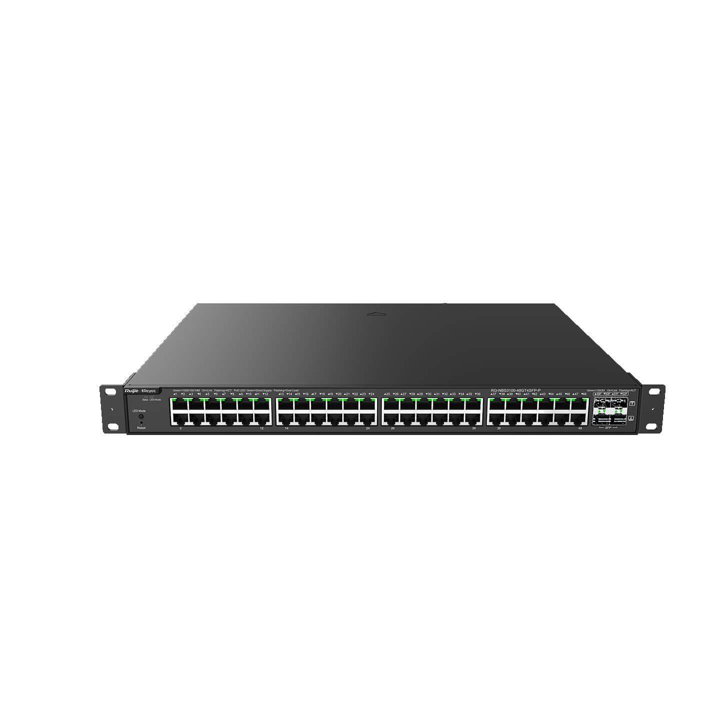 Ruijie Reyee RG-NBS3100-48GT4SFP-P 48 Port 4 Sfp L2 370W Gigabit Yönetilebilir Poe Switch