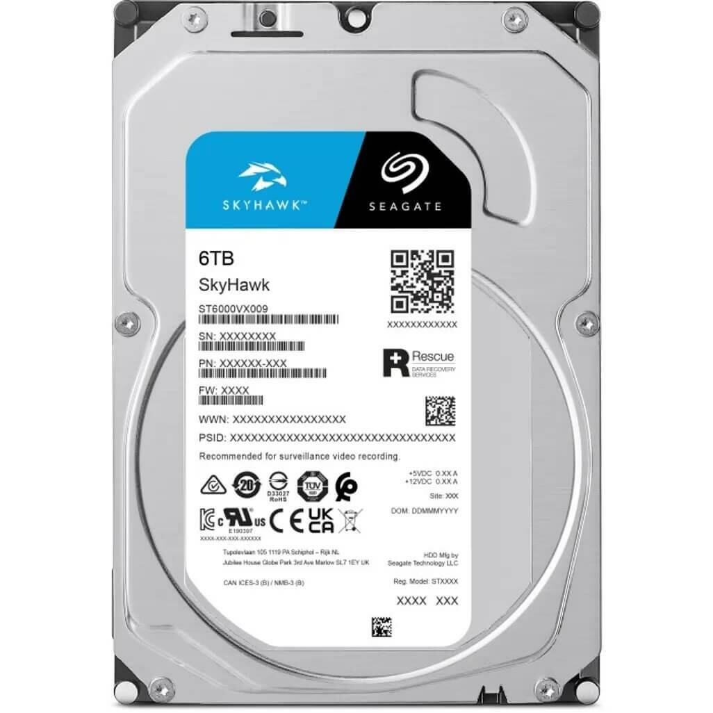 Seagate Skyhawk ST6000VX009 6 Tb 256mb Sata3 7/24 Güvenlik Harddiski