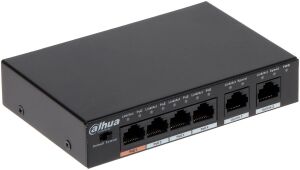 Dahua PFS3006-4ET-60 4 Port Yönetilemez Poe Switch