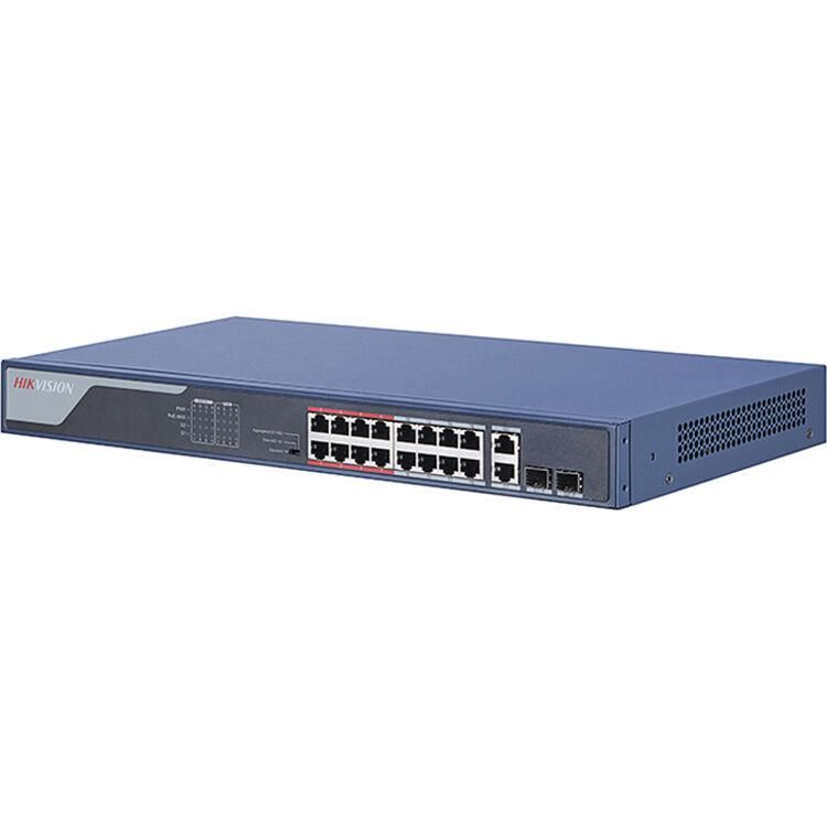 Hikvision DS-3E1318P-EI 16 Port 10/100 Smart Yönetilebilir Poe Switch