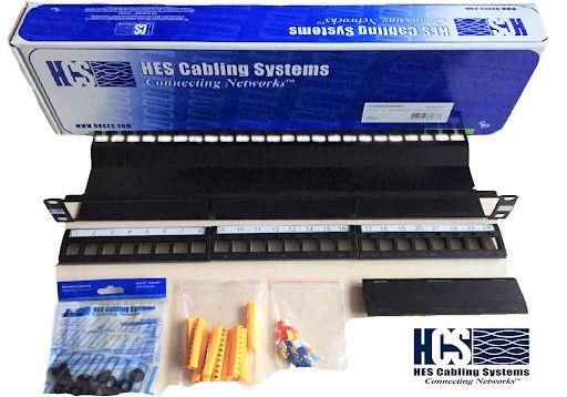 HCS P00-02450-1U 24 Port Keystone Jack Utp Boş Patch Panel 1u