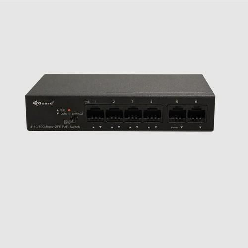 Vguard SW1004P-60 4 Port 10/100Mbps 65w Yönetilemez Poe Switch