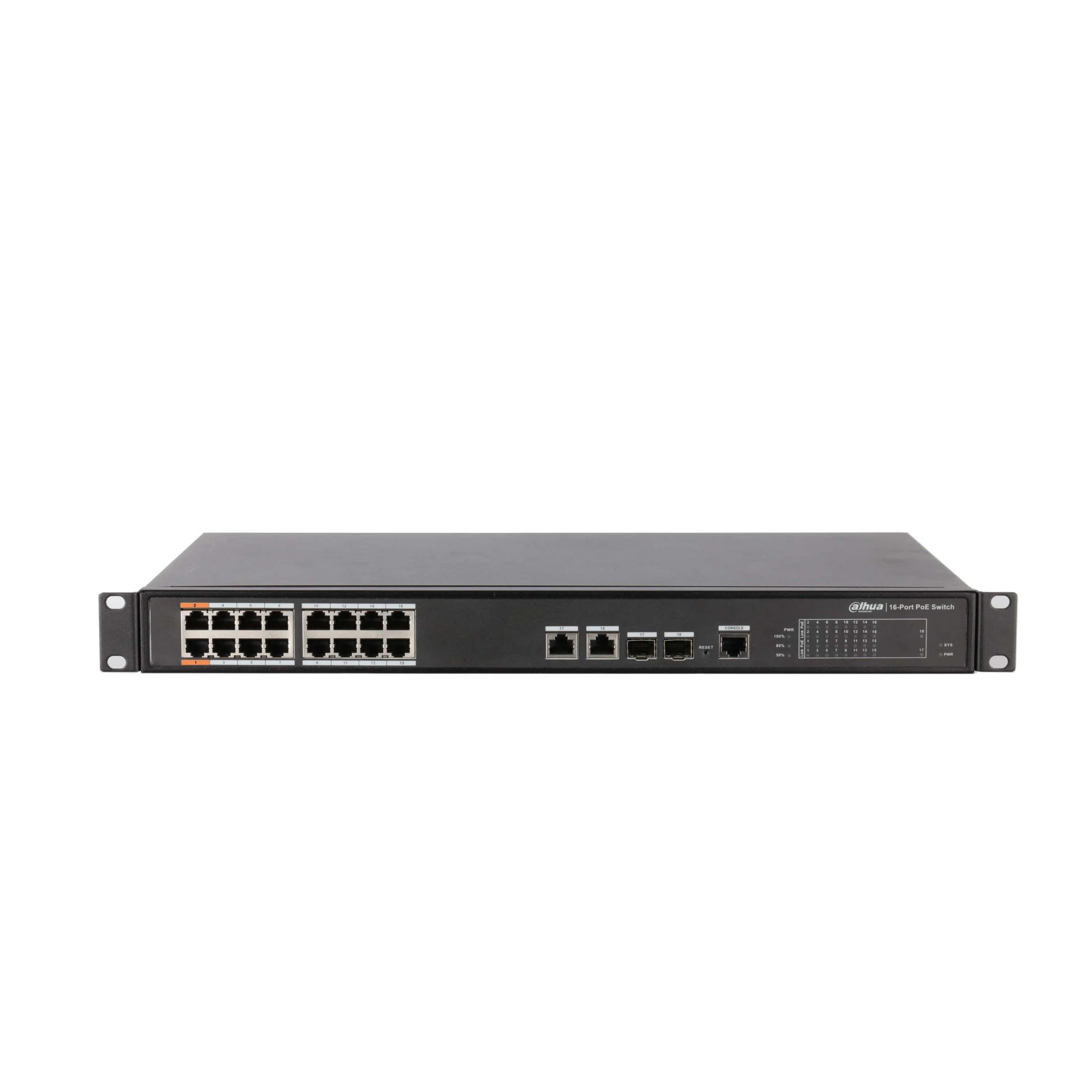 Dahua PFS4218-16ET-240-V3 16 Port 240W PoE Yönetilebilir Poe Switch