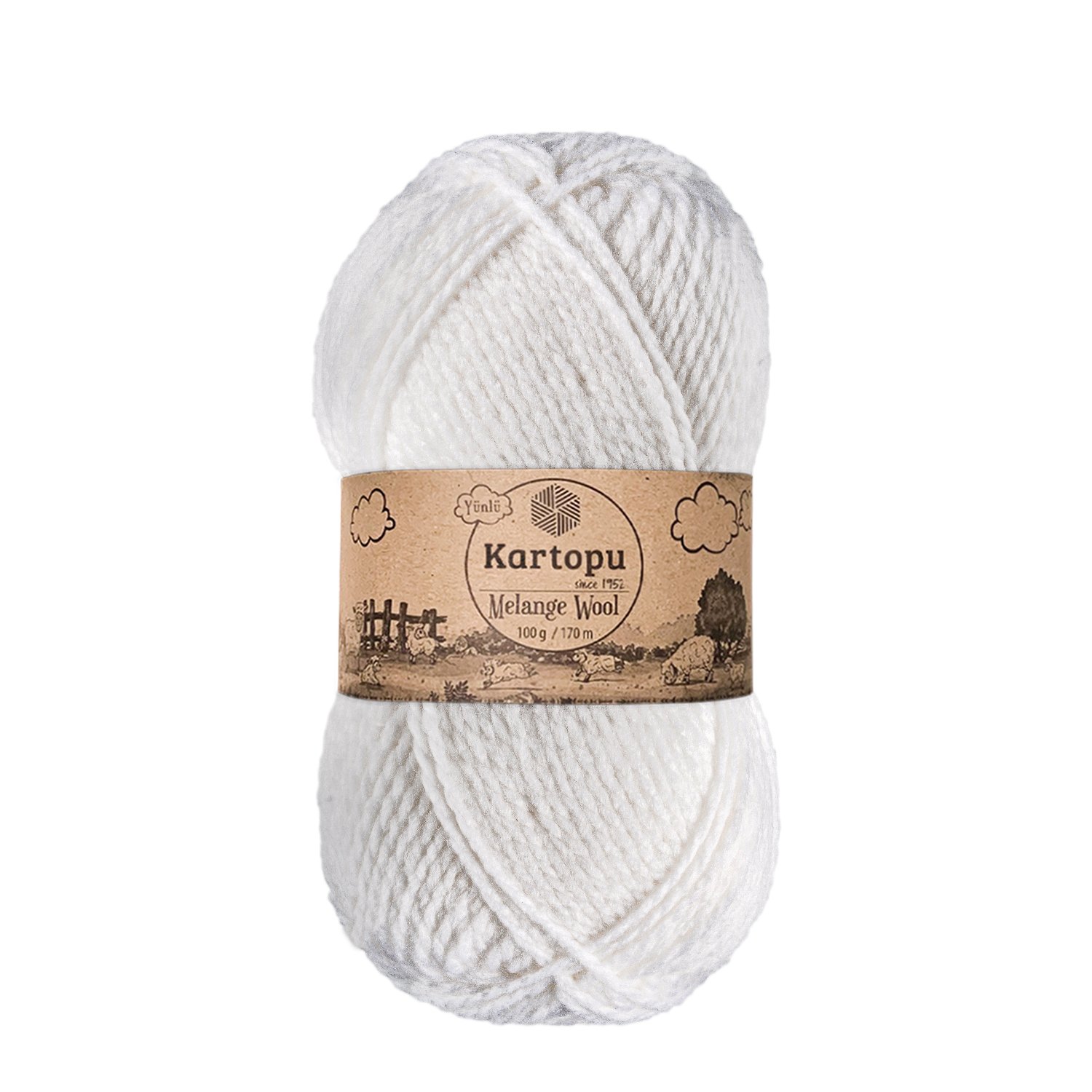 Пряжа Kartopu Melange Wool Купить