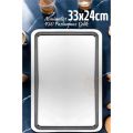 ModaCar Sunum Tepsisi Çay Kahve Tepsisi 33x24 cm 430 Paslanmaz Çelik