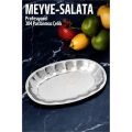 ModaCar Meyve Tabağı Salata Tabağı Çok Amaçlı Tabak Paslanmaz Çelik