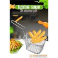 Modacar Patates Kızartma Süzgeci - Sunum Süzgeci 304 Paslanmaz Çelik