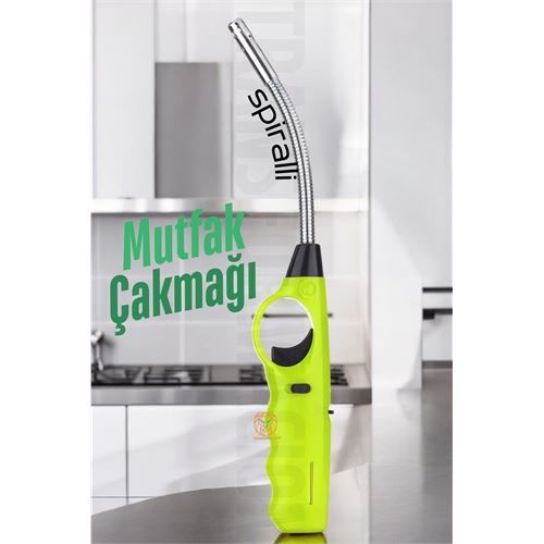 ModaCar Spiralli Mutfak Çakmağı Barbekü Mangal Mum Çakmağı