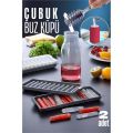 ModaCar Buz Kalıbı ÇUBUK İçecek Buz Kalıbı - Mutfak Buz Kalıbı Kolay Çıkarılır Buz Kalıbı 2 ADET