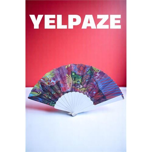 ModaCar Desenli Yelpaze – Renkli ve Şık Figürlü Tasarım