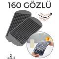 ModaCar Hızlı Mini Buz Kalıbı 2 li 160 Bölme Esnek Silikon