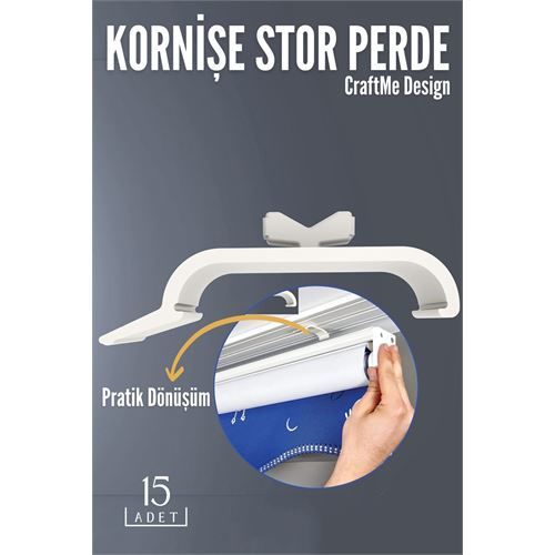 Modacar Kornişe Stor Perde Montaj Aparatı 15 ADET