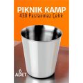 ModaCar Paslanmaz Çelik Bardak Seti Kamp Piknik Bardağı 6 adet