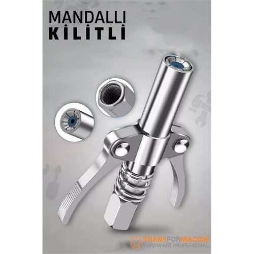 Modacar Mandallı Kilitlemeli Gres Pompasi Ucu