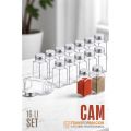 Modacar Cam Tuzluk Biberlik Karabiberlik 16 lı SET