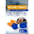 Modacar Kulak Tıkacı - İpli Silikon Kulak Tıkacı Seyahat Deniz Uyku Kulak Tıkacı 10 LU SET