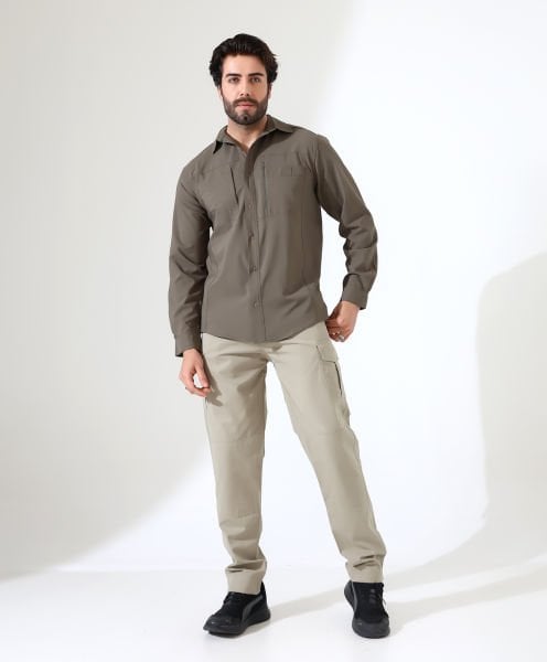 Erkek Outdoor Taktik Gömlek Armour Haki